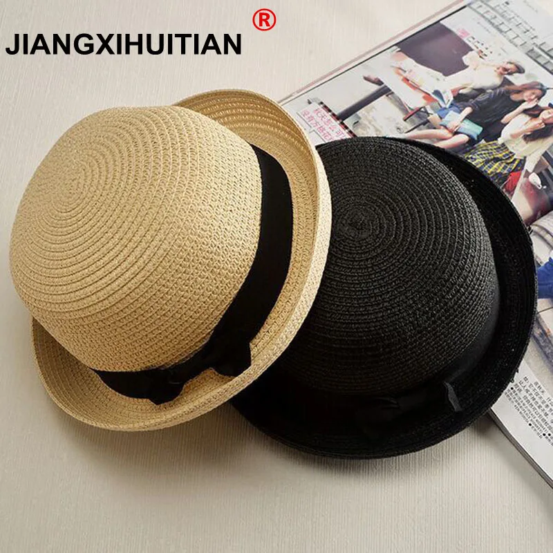 2017 new Lady Boater sun caps Ribbon Round Flat Top Straw Fedora Panama Hat summerhats for women straw hat snapback gorras
2017 new Lady Boater sun caps Ribbon Round Flat Top Straw Fedora Panama Hat summerhats for women straw hat snapback gorras