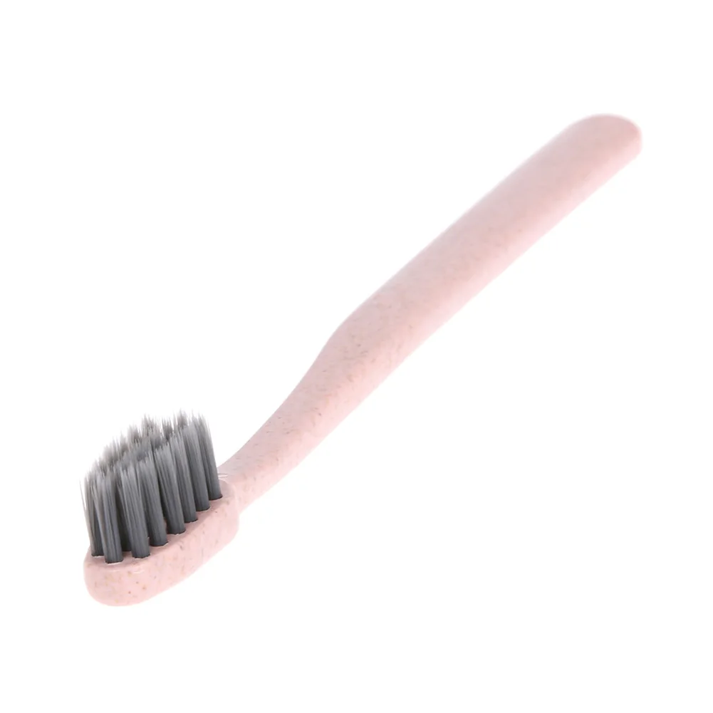 

Children Toothbrush Wheat Straw Handle Soft Bamboo Charcoal Cute Training Toothbrushes Safe Baby Teeth Dental Care Tooth Brush