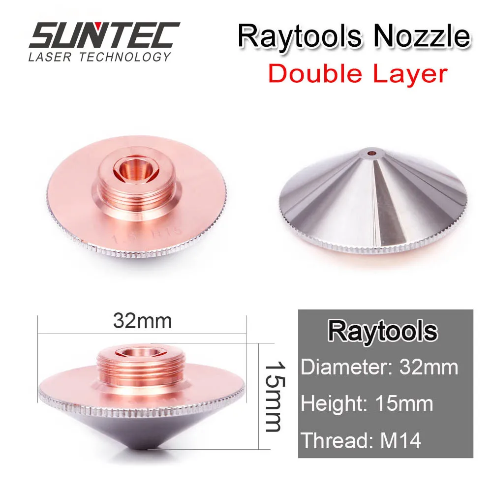 Suntec Precitec Raytools Empower BT230 240 Fiber Laser Cutting Machine Nozzle Dia32mm Height 15mm Thread 14mm Caliber 1.0-5.0
Suntec Precitec Raytools Empower BT230 240 Fiber Laser Cutting Machine Nozzle Dia32mm Height 15mm Thread 14mm Caliber 1.0-5.0