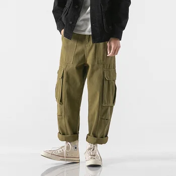 New Men Retro Fashion Casual Straight Cargo Pant Multi Pocket Military Male Wide Leg Trousers Streetwear Loose Harem Pant
New Men Retro Fashion Casual Straight Cargo Pant Multi Pocket Military Male Wide Leg Trousers Streetwear Loose Harem Pant