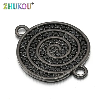 18*23mm Brass Cubic Zirconia Round Charms Connectors DIY Jewelry Findings Accessories, Hole: 2mm, Model: VS242
18*23mm Brass Cubic Zirconia Round Charms Connectors DIY Jewelry Findings Accessories, Hole: 2mm, Model: VS242