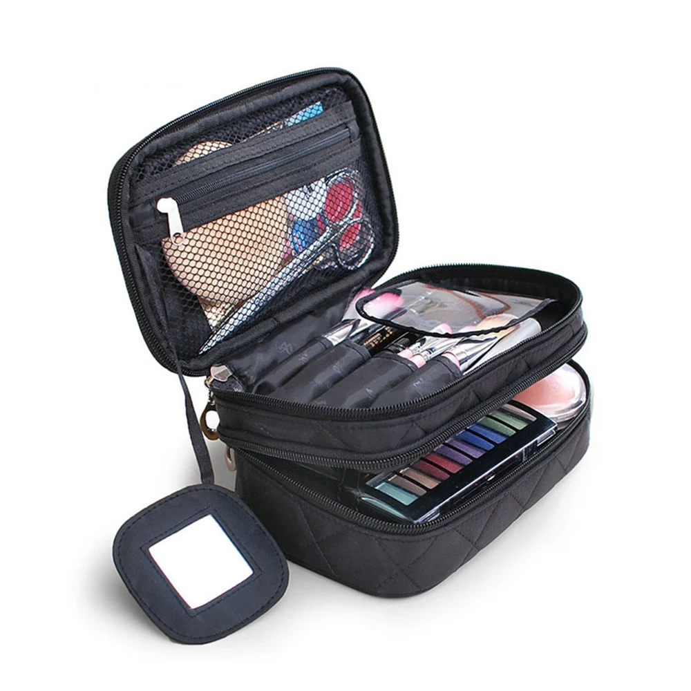 Double layer Lady's Cosmetic Bags Waterproof Make Up Tools Organizer Pouch Wash Toiletry Vanity Travel Case Box Accessories
Double layer Lady's Cosmetic Bags Waterproof Make Up Tools Organizer Pouch Wash Toiletry Vanity Travel Case Box Accessories