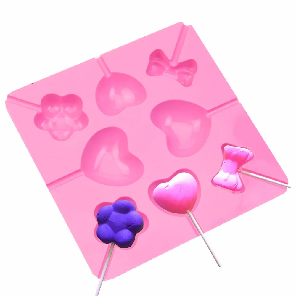 Lovely Bowknot Heart Flower Shaped Silicone Chocolate Cake Candy Lollipop Lolly Heart Bowknot Baking Mould Ice Mold C42
Lovely Bowknot Heart Flower Shaped Silicone Chocolate Cake Candy Lollipop Lolly Heart Bowknot Baking Mould Ice Mold C42