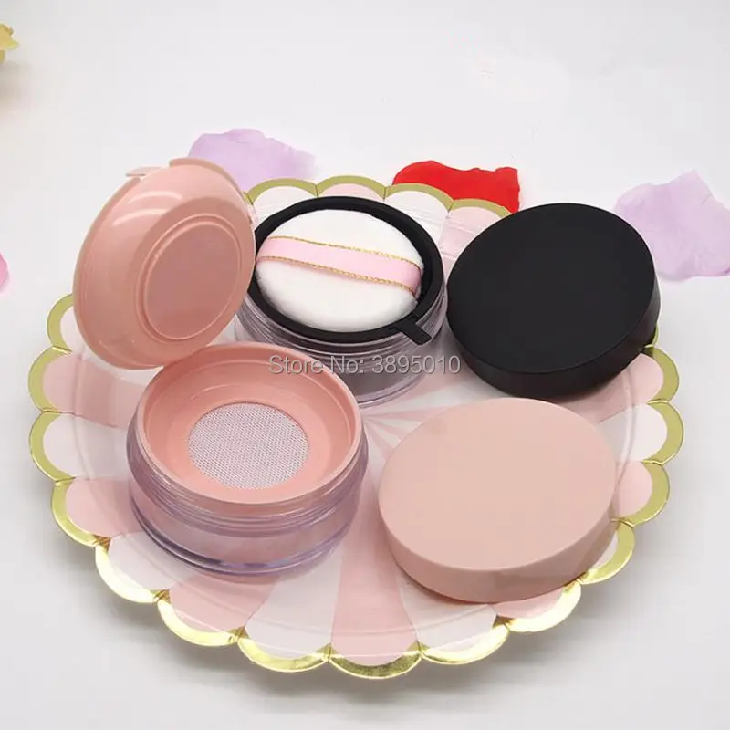Loose Powder Container with Elastic Mesh Net Black pink Cap Sifter Mesh Jar Portable Cosmetic Powder Case F1008
Loose Powder Container with Elastic Mesh Net Black pink Cap Sifter Mesh Jar Portable Cosmetic Powder Case F1008