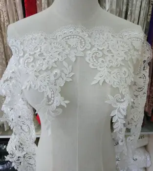 Ivory Embroidery Beading Lace Trim Wedding Dress Lace Trim Curtain DIY lace Trim
Ivory Embroidery Beading Lace Trim Wedding Dress Lace Trim Curtain DIY lace Trim