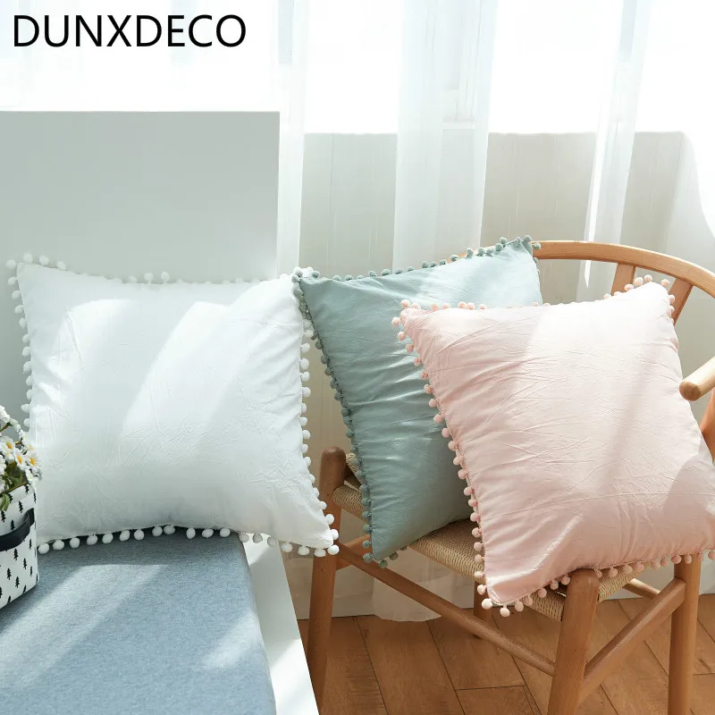 DUNXDECO Pillow Cotton Stuffed Cushion Cojin Coussin Nordic Solid Color Chic Sofa Girl Room Chic Decoration
DUNXDECO Pillow Cotton Stuffed Cushion Cojin Coussin Nordic Solid Color Chic Sofa Girl Room Chic Decoration