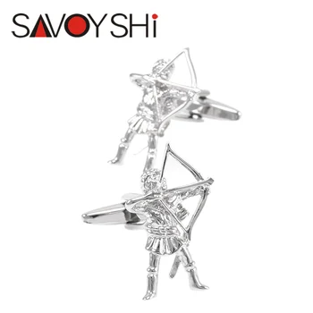 SAVOYSHI French Shirt Cufflinks for Mens High Quality Silver color Archer Model Cuff links Brand Fashion Men Jewelry abotoaduras
SAVOYSHI French Shirt Cufflinks for Mens High Quality Silver color Archer Model Cuff links Brand Fashion Men Jewelry abotoaduras