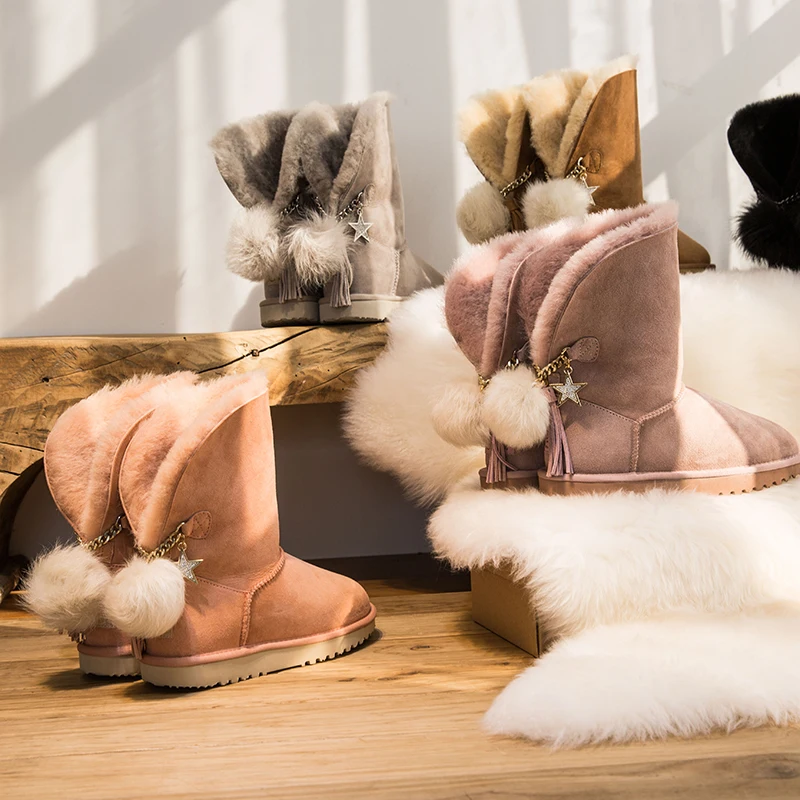 Sheepskin Full Snowfield Boots Female Winter 2018 New Short Barrel Dermis Slip-proof Furry Warm Waterproof Short Boots
Sheepskin Full Snowfield Boots Female Winter 2018 New Short Barrel Dermis Slip-proof Furry Warm Waterproof Short Boots