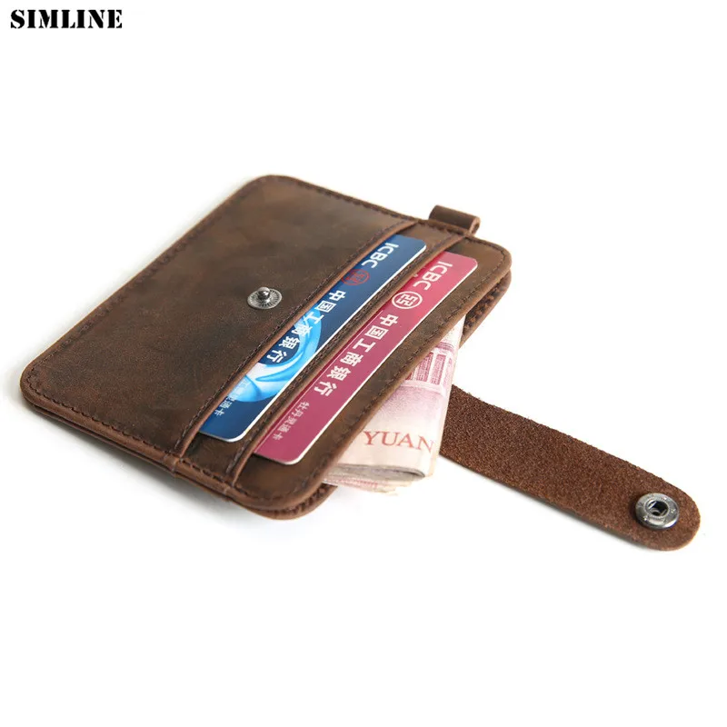 Genuine Leather Card Holder Men Vintage Business Short ID Credit Card Holders Case Slim Mini Wallet Purse Portable Cash Pocket
Genuine Leather Card Holder Men Vintage Business Short ID Credit Card Holders Case Slim Mini Wallet Purse Portable Cash Pocket