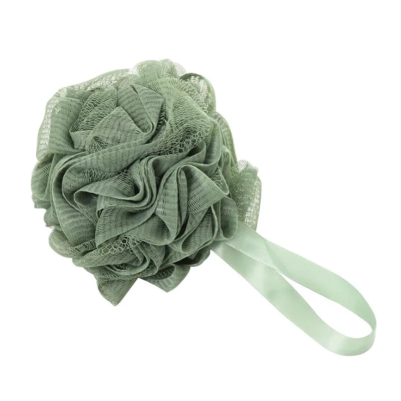 Large 50g solid color ribbon bath ball adult bath artifact foaming rich bath flower ball high quality PE fiber mesh 6 colors
Large 50g solid color ribbon bath ball adult bath artifact foaming rich bath flower ball high quality PE fiber mesh 6 colors