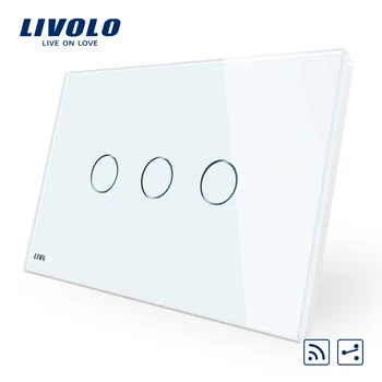 Livolo Touch Switch,AU/US Standard,VL-C903SR-11,3-Gang 2-Way Remote Touch Light Switch, Crystal Glass Panel,LED Indicator
Livolo Touch Switch,AU/US Standard,VL-C903SR-11,3-Gang 2-Way Remote Touch Light Switch, Crystal Glass Panel,LED Indicator