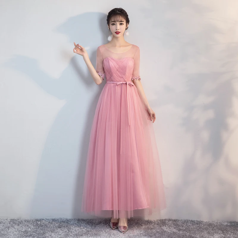 Bridesmaid Dress Wedding Dresses Elegant Red Bean Pink Colour Long Dress Back of Bandage
Bridesmaid Dress Wedding Dresses Elegant Red Bean Pink Colour Long Dress Back of Bandage