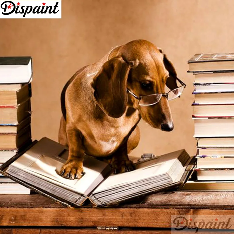 Dispaint Full Square/Round Drill 5D DIY Diamond Painting "Animal dog book" Embroidery Cross Stitch 3D Home Decor Gift A10965
Dispaint Full Square/Round Drill 5D DIY Diamond Painting "Animal dog book" Embroidery Cross Stitch 3D Home Decor Gift A10965
