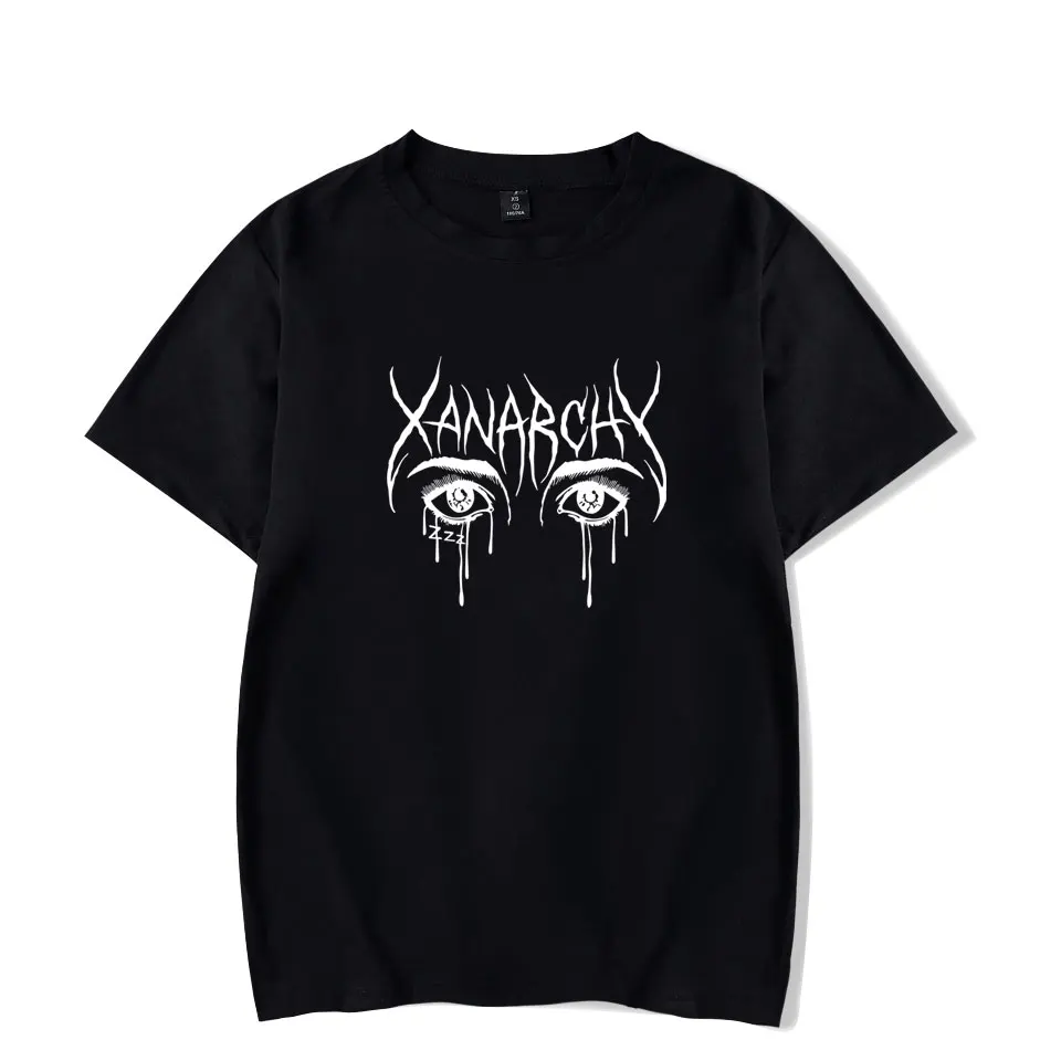 Lil xan Xanarchy футболки для фитнеса с коротким рукавом забавная футболка мужчин