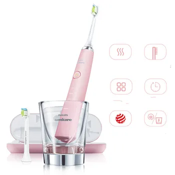 Electric Toothbrush Adult Sonic Vibration Diamond Series(with Brush Head * 2 + Charging Travel Box + Charging Glass)
Electric Toothbrush Adult Sonic Vibration Diamond Series(with Brush Head * 2 + Charging Travel Box + Charging Glass)