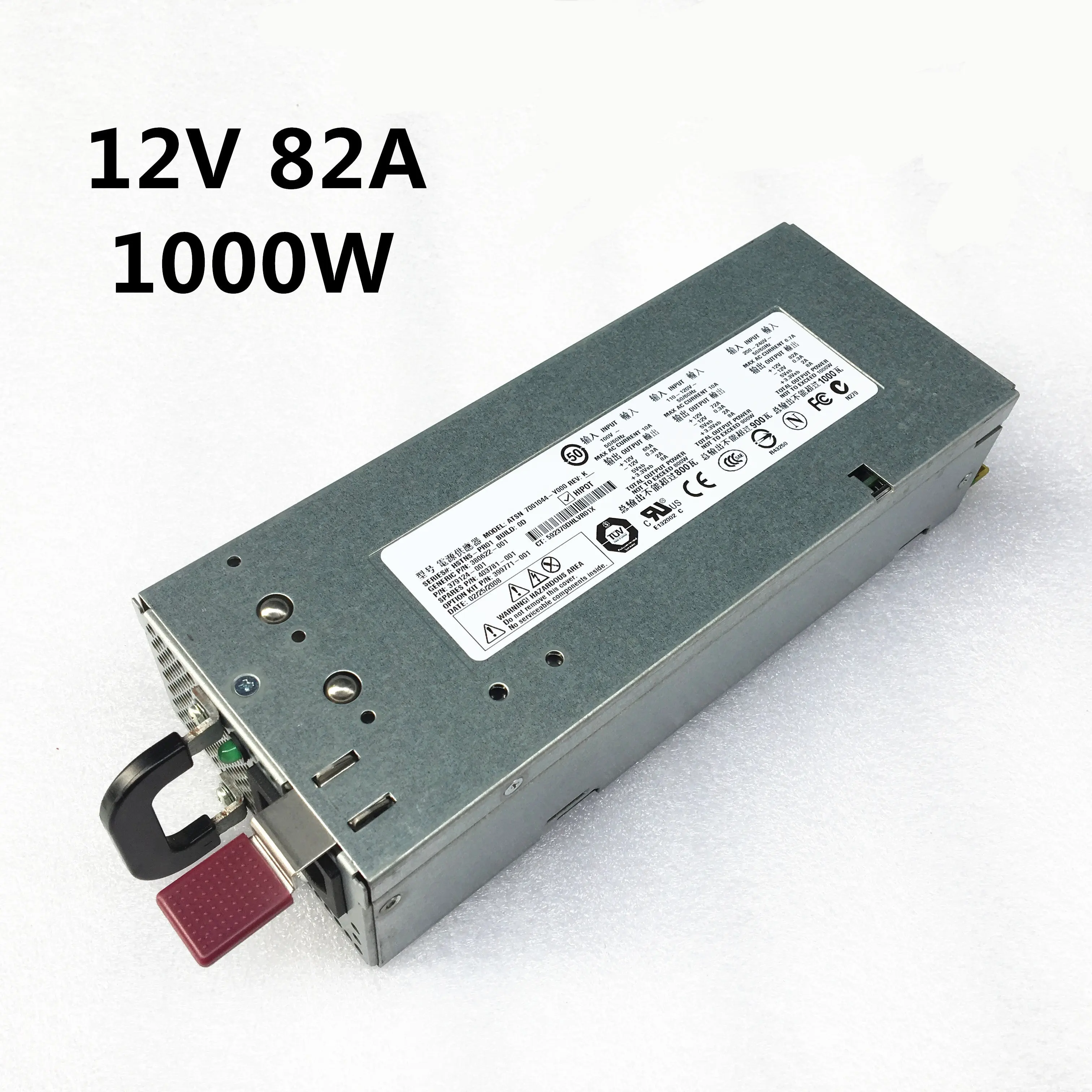 DL380G5 Server power DPS-800GB A HSTNS-PR01 380622-001 379124-001 403781-001 12V82A 1000W Switching power supply 100%Strict test
DL380G5 Server power DPS-800GB A HSTNS-PR01 380622-001 379124-001 403781-001 12V82A 1000W Switching power supply 100%Strict test