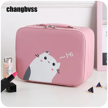 Cute Cat Leather Makeup Storage Box,Cosmetic Bag Travel Woman,Cosmetic Pouch Jewelry Bag Organizer,organisateur de sac a main
Cute Cat Leather Makeup Storage Box,Cosmetic Bag Travel Woman,Cosmetic Pouch Jewelry Bag Organizer,organisateur de sac a main