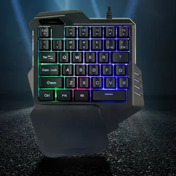 G30 Wired Gaming Keypad with LED Backlight 35 Keys One-handed Membrane Keyboard
G30 Wired Gaming Keypad with LED Backlight 35 Keys One-handed Membrane Keyboard