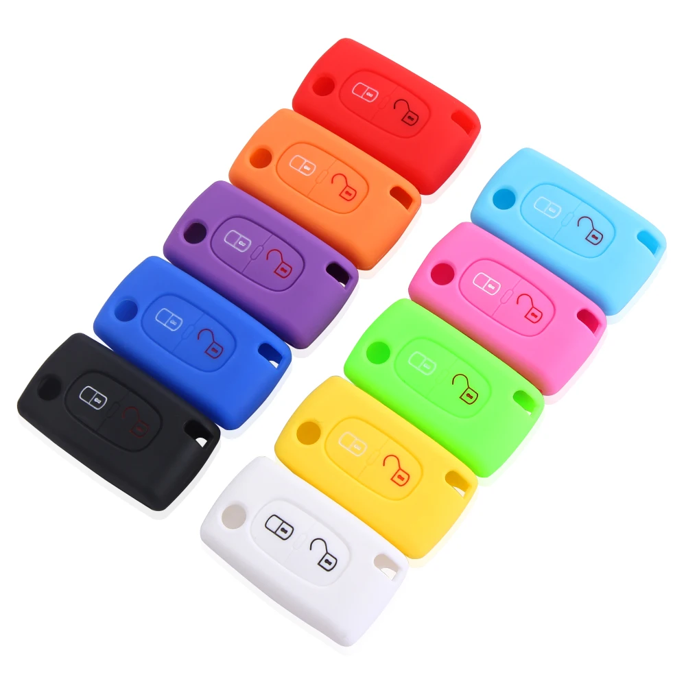 VCiiC 2 buttons Silicone Car Key Case For PEUGEOT RCZ 207 307 308 407 408 For Citroen C3 C4 C4L C5 C6 Quatre Protector Cover
VCiiC 2 buttons Silicone Car Key Case For PEUGEOT RCZ 207 307 308 407 408 For Citroen C3 C4 C4L C5 C6 Quatre Protector Cover