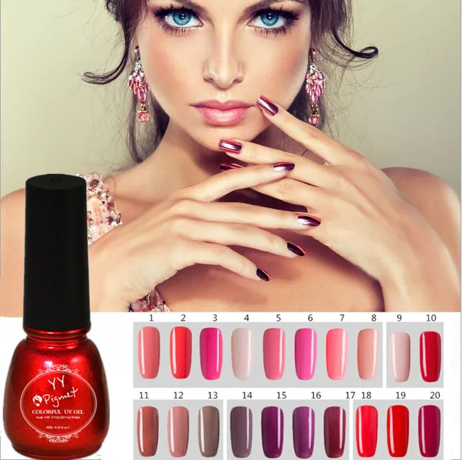 New YY PIGMENT 8ml Fashion Removable Uv Phototherapy Long-lasting Nail Art Gel Nail Polish
New YY PIGMENT 8ml Fashion Removable Uv Phototherapy Long-lasting Nail Art Gel Nail Polish