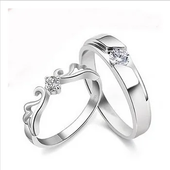 2016 fashion new design angel wings 925 sterling silver zircon lovers' couple rings jewelry wholesale gift hot sell
2016 fashion new design angel wings 925 sterling silver zircon lovers' couple rings jewelry wholesale gift hot sell