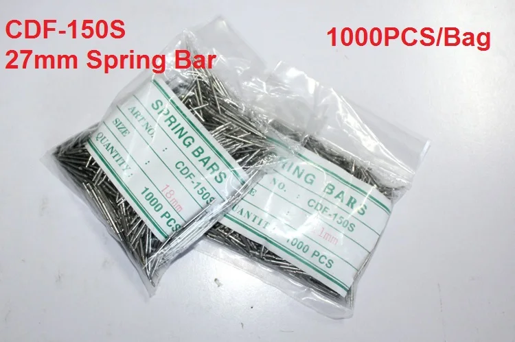 Wholesale 1000PCS / bag 27MM CDF-150S Watch Spring Bar for Watch Repair and Watch Band Replacement
Wholesale 1000PCS / bag 27MM CDF-150S Watch Spring Bar for Watch Repair and Watch Band Replacement