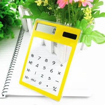 Ultra Slim Solar Touch Screen LCD 8 Digit Electronic Transparent Calculator 8.3*12cm cute light device solar calculator
Ultra Slim Solar Touch Screen LCD 8 Digit Electronic Transparent Calculator 8.3*12cm cute light device solar calculator