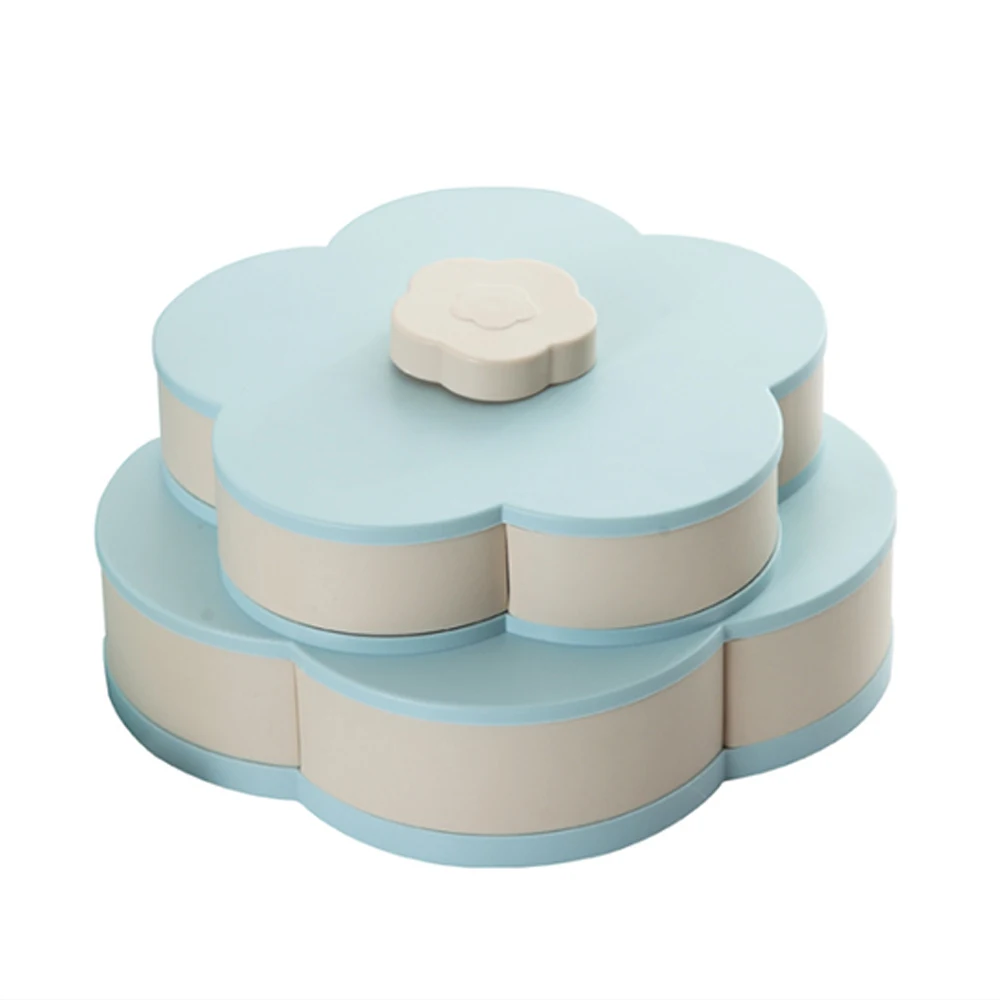 Creative Rotating snack Box Plastic Petal Double Single Layer Fruit Plate Divided Snack candy Fruit nuts Bowl kitchen supplies
Creative Rotating snack Box Plastic Petal Double Single Layer Fruit Plate Divided Snack candy Fruit nuts Bowl kitchen supplies