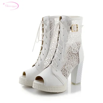 Chainingyee elegant party open toe summer cool ankle boots embroidered flower hollow out lace-up zipper high heels women boots
Chainingyee elegant party open toe summer cool ankle boots embroidered flower hollow out lace-up zipper high heels women boots