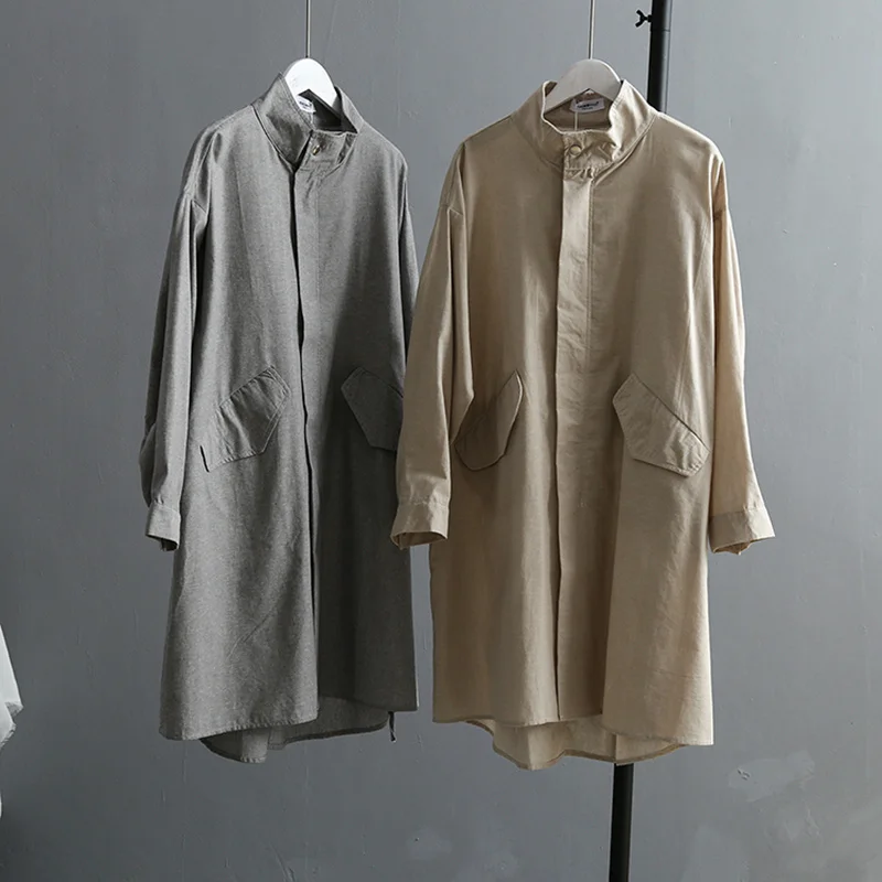 Qiukichonson 2018 Autumn Winter Casual Trench Coat For Women Pocket Zip Design Korean Fashion Long Sleeve Stand Collar Long Coat
Qiukichonson 2018 Autumn Winter Casual Trench Coat For Women Pocket Zip Design Korean Fashion Long Sleeve Stand Collar Long Coat