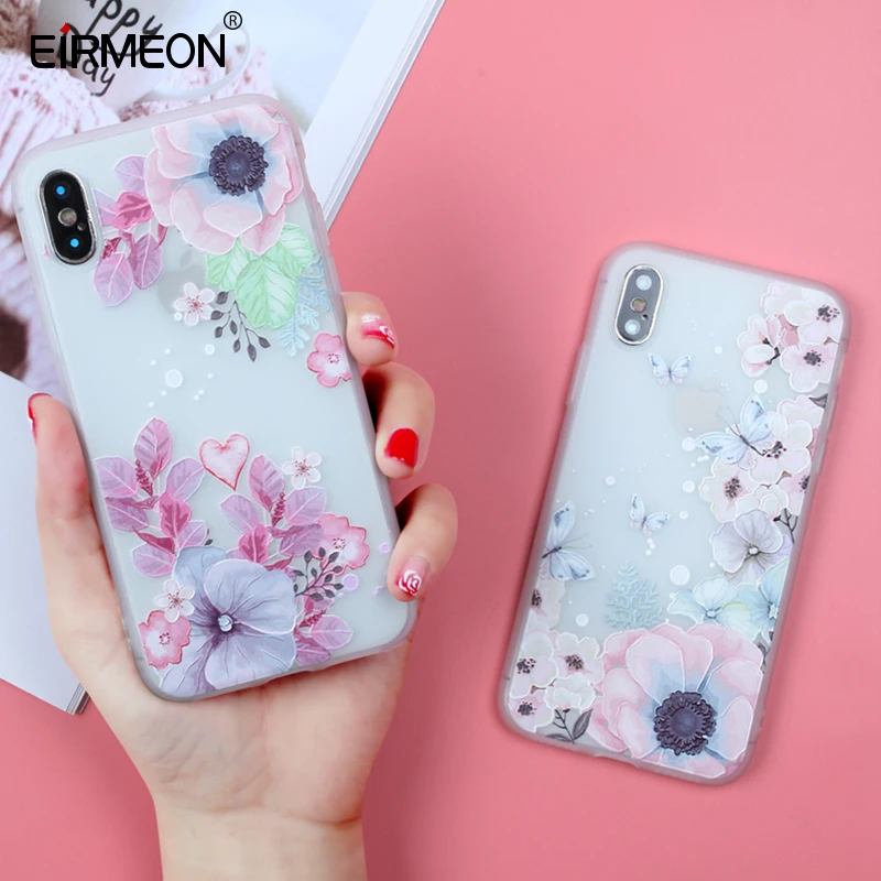 EIRMEON Case For iPhone 7 Case X 3D Relief Soft TPU Floral Silicone Case For iPhone 6 6s 6Plus 6sPlus 8 Plus 5 5S SE Phone Cases
EIRMEON Case For iPhone 7 Case X 3D Relief Soft TPU Floral Silicone Case For iPhone 6 6s 6Plus 6sPlus 8 Plus 5 5S SE Phone Cases