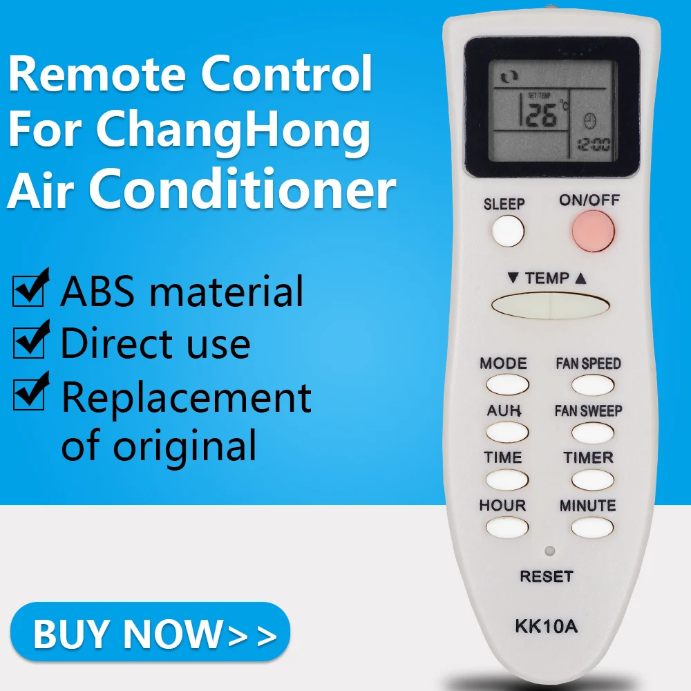 ZF For changhong Air Conditioner Remote Control KK10A KK1OA KK10B KK10B-C1 KK22B-C1 kk22a-c1 KK10B-C1
ZF For changhong Air Conditioner Remote Control KK10A KK1OA KK10B KK10B-C1 KK22B-C1 kk22a-c1 KK10B-C1
