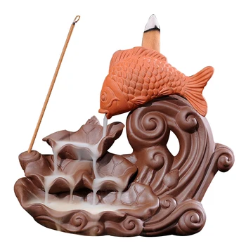 Creative Desktop Decoration Purple Clay Crafts Smoke Backflow Incense Burner Fish Cone Incense Stick Indian Censer A $
Creative Desktop Decoration Purple Clay Crafts Smoke Backflow Incense Burner Fish Cone Incense Stick Indian Censer A $