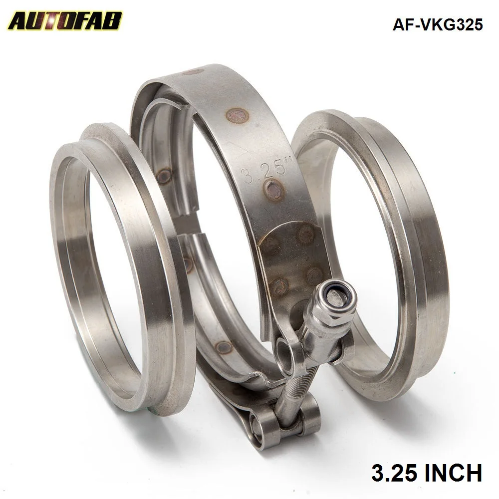 AUTOFAB-Комплект V-образных фланцевых зажимов 3 25 дюйма для Catback Turboback промежуточные