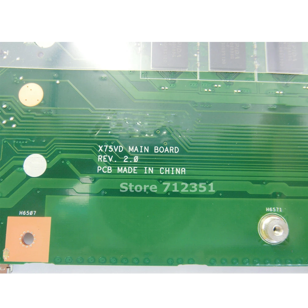 X75A 4 Гб RAM материнская плата HM76 для ASUS X75VD R70V X75V X75VB X75VC ноутбука тест материнской