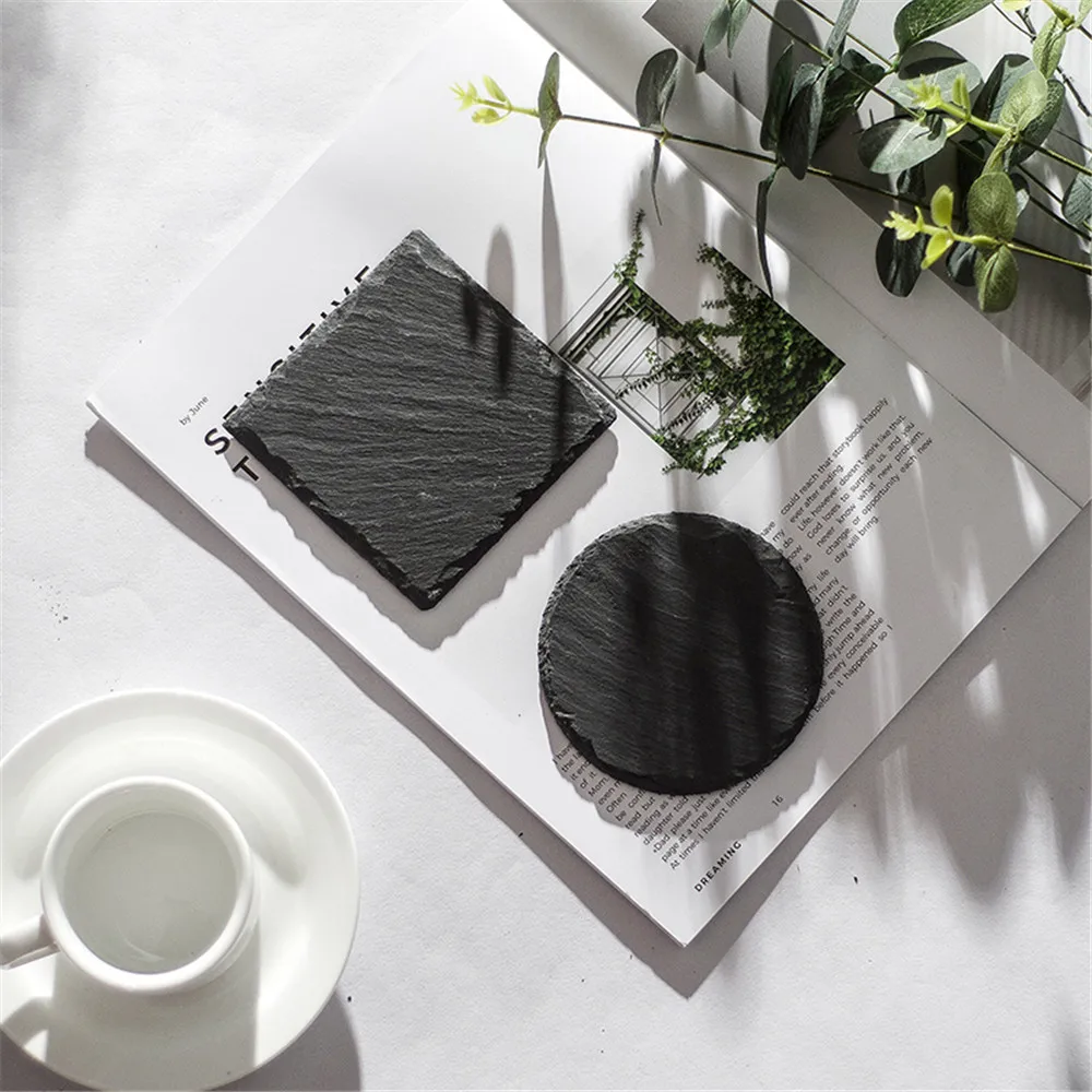 Natural Rock Stone Chic Coaster Cup Decoration Mats Pads Waterproof Heat-insulated Non-slip Placemat Round Square Coasters 1pcs
Natural Rock Stone Chic Coaster Cup Decoration Mats Pads Waterproof Heat-insulated Non-slip Placemat Round Square Coasters 1pcs