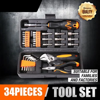 SEDY 34Pcs Screwdriver Wrench Set Hex Wrench Head Adjustable Sleeve Nut Wrench Long Nose Pliers For Bicycle Appliance Repair
SEDY 34Pcs Screwdriver Wrench Set Hex Wrench Head Adjustable Sleeve Nut Wrench Long Nose Pliers For Bicycle Appliance Repair