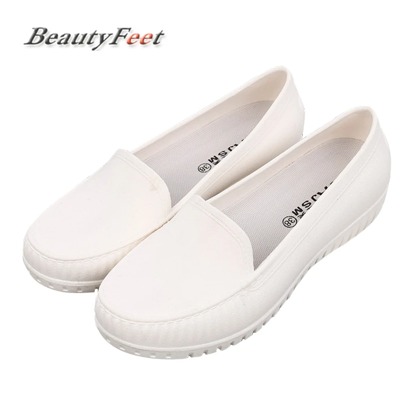 Breathable Nurse Shoes Waterproof Women Flat Platform Bottom Pregnant Work Shoes Woman Leisure Non-slip Student White Shoes
Breathable Nurse Shoes Waterproof Women Flat Platform Bottom Pregnant Work Shoes Woman Leisure Non-slip Student White Shoes