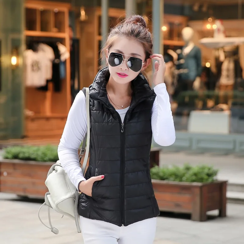 Ultra Light Down Cotton Women's Winter Wasitcoat Plus Size Candy Color Slim Vest Coat Outwear Female Casual Warm Vest
Ultra Light Down Cotton Women's Winter Wasitcoat Plus Size Candy Color Slim Vest Coat Outwear Female Casual Warm Vest