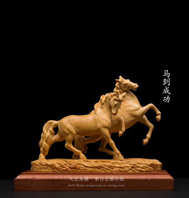 Boxwood horse wood carving solid home office exquisite decorative sculpture handicrafts ornaments horse win success.
Boxwood horse wood carving solid home office exquisite decorative sculpture handicrafts ornaments horse win success.