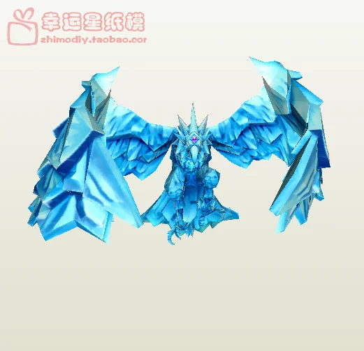 LOL Ice Crystal Phoenix Game 3d Paper Model DIY Handmade Mould | Игрушки и хобби