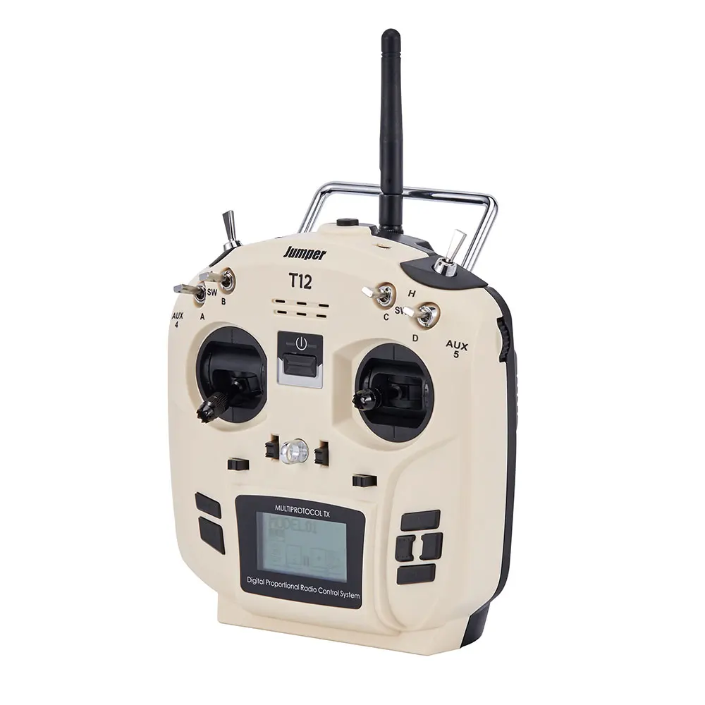 Jumper T12 OpenTX 12ch transmitter Radio with JP4-in-1 Multi-protocol RF Module for Frsky JR Flysky Rc Fpv Racing Drone
Jumper T12 OpenTX 12ch transmitter Radio with JP4-in-1 Multi-protocol RF Module for Frsky JR Flysky Rc Fpv Racing Drone