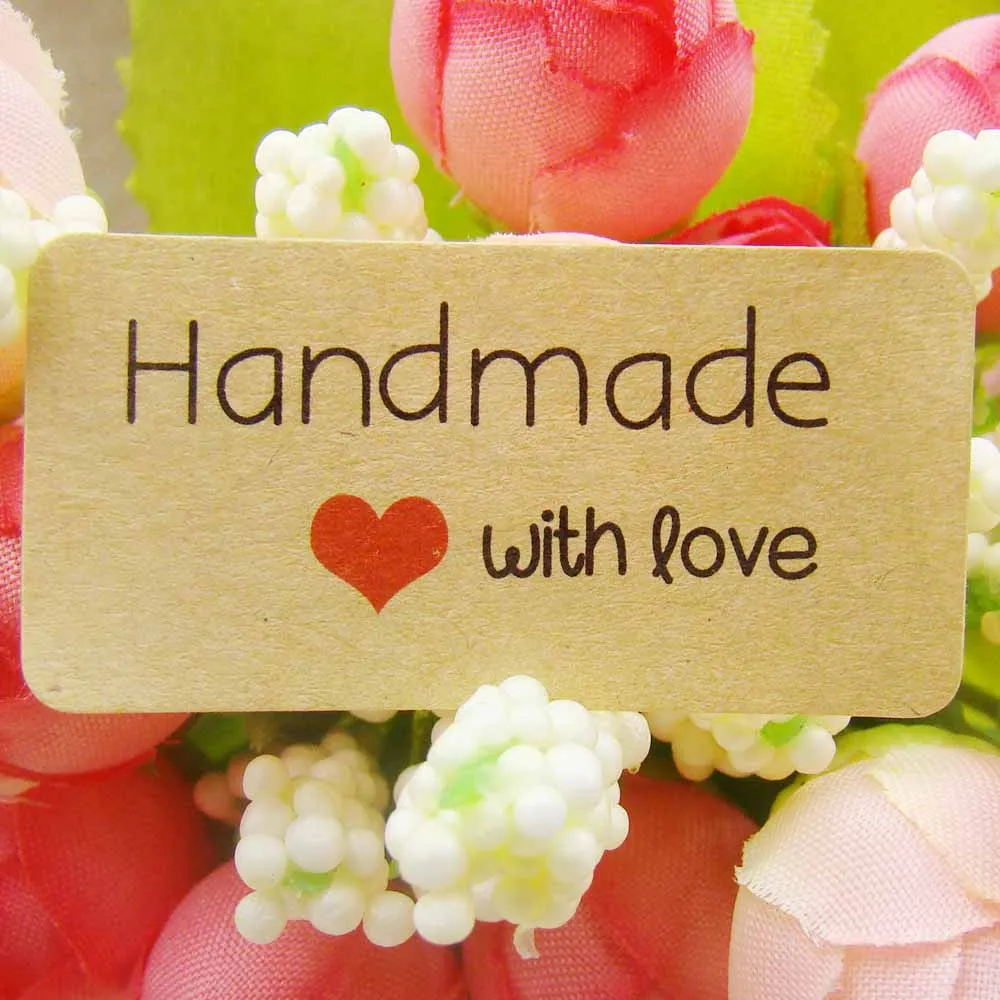 120pcs 4*2cm Handmade WIth Red Love Sticker Vintage Stickers label Kraft Sticker self adhesive For baking cake sealing accessory
120pcs 4*2cm Handmade WIth Red Love Sticker Vintage Stickers label Kraft Sticker self adhesive For baking cake sealing accessory