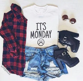 IT'S MONDAY T-Shirt Monday Sad expression Harajuku Tee Funny expression Casual Tops Short Sleeve Style Tops Oversize S-3XL
IT'S MONDAY T-Shirt Monday Sad expression Harajuku Tee Funny expression Casual Tops Short Sleeve Style Tops Oversize S-3XL