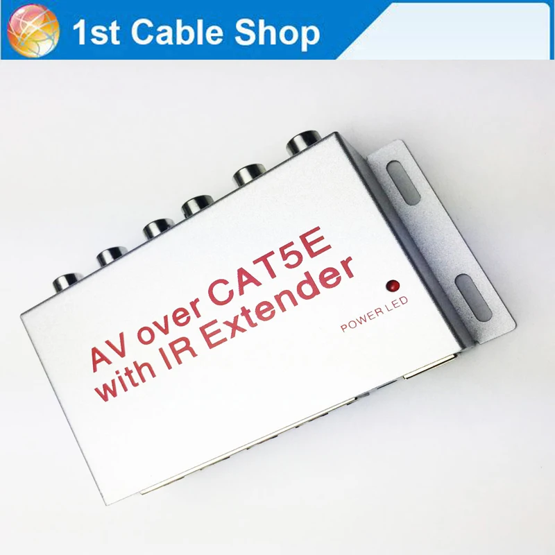 4-port composite AV extender splitter Ir repeate amplifier by cat5e/6 cable up to 100M for DVD TV STB
4-port composite AV extender splitter Ir repeate amplifier by cat5e/6 cable up to 100M for DVD TV STB