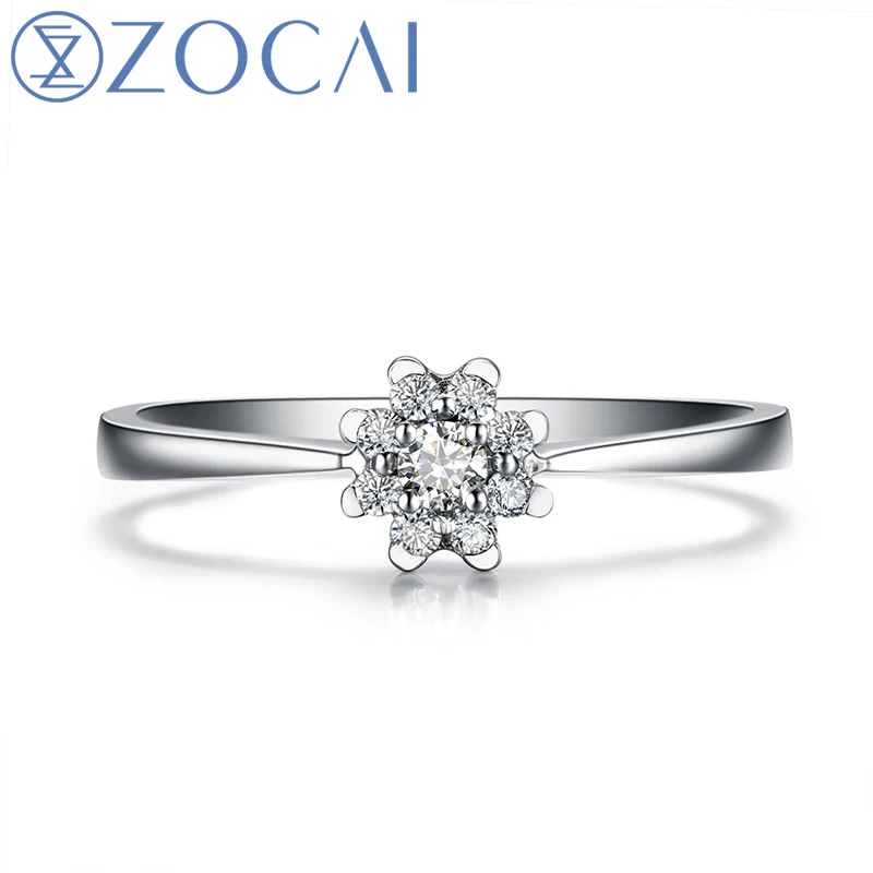 ZOCAI BRIGHT MOON HEART 0.13 CT NATURAL CERTIFIED H / SI DIAMOND ENGAGEMENT RING ROUND CUT 18K WHITE GOLD JEWELRY W02960
ZOCAI BRIGHT MOON HEART 0.13 CT NATURAL CERTIFIED H / SI DIAMOND ENGAGEMENT RING ROUND CUT 18K WHITE GOLD JEWELRY W02960