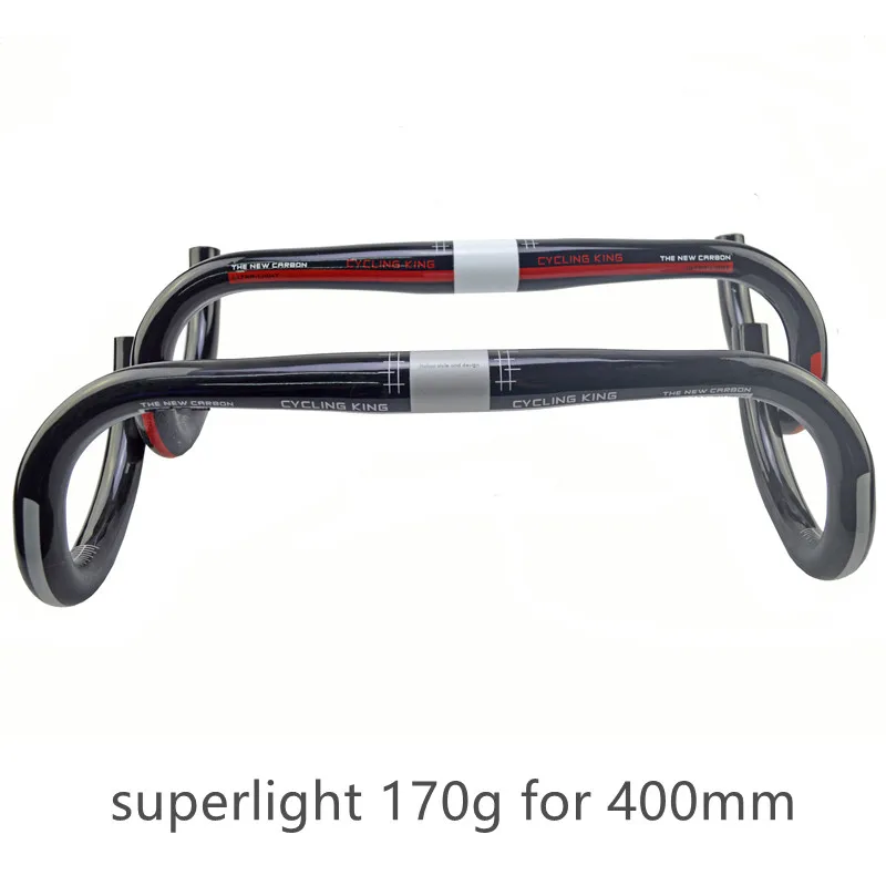 classic cycling king full Carbon road bike handlebar bent bar Bicycle parts superlight cycling parts172g 31.8*400/420/440*31.8mm
classic cycling king full Carbon road bike handlebar bent bar Bicycle parts superlight cycling parts172g 31.8*400/420/440*31.8mm