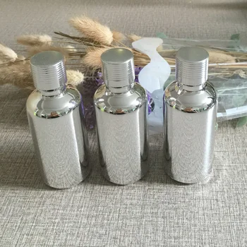 264pcs 50ml high temperature silver plated refillable empty capsule bottle,glass essential oil bottle, cosmetics subpackage jar
264pcs 50ml high temperature silver plated refillable empty capsule bottle,glass essential oil bottle, cosmetics subpackage jar