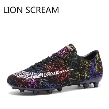 Lion Scream Soccer Shoes Professional Men Kids Football Outdoor Lawn Cleats Long Spikes & Turf Boys Original Futsal Sneakers 44
Lion Scream Soccer Shoes Professional Men Kids Football Outdoor Lawn Cleats Long Spikes & Turf Boys Original Futsal Sneakers 44