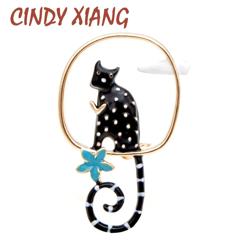CINDY XIANG New Arrival Playing Cat Brooches for Women 2 Colors Available Cute Carton Animal Pins Kids Jewelry Kitty Brooch 2019
CINDY XIANG New Arrival Playing Cat Brooches for Women 2 Colors Available Cute Carton Animal Pins Kids Jewelry Kitty Brooch 2019